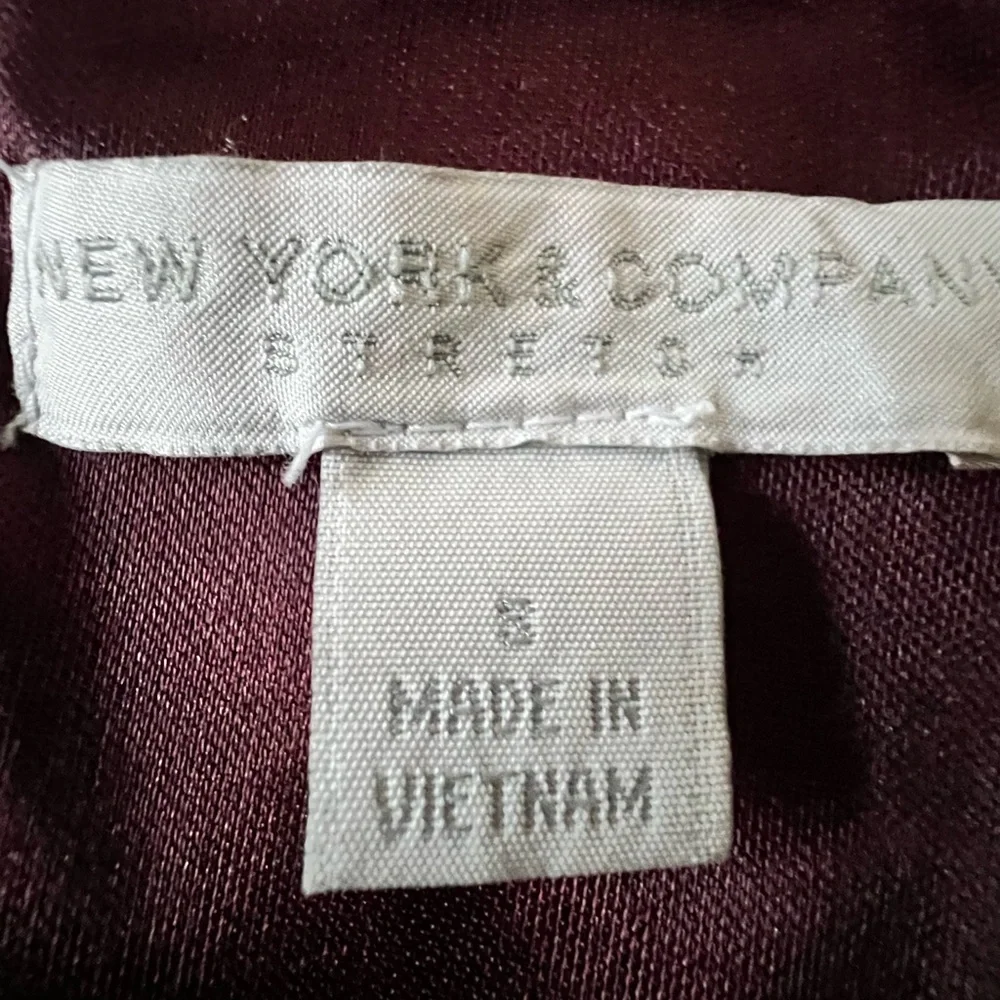 New York & Company Red and Pink Striped Midi Dress - Picture 5 of 6